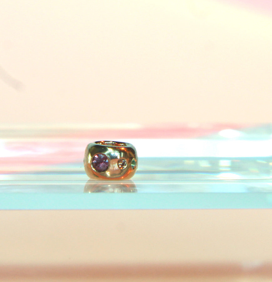 gem studded bead spacer
