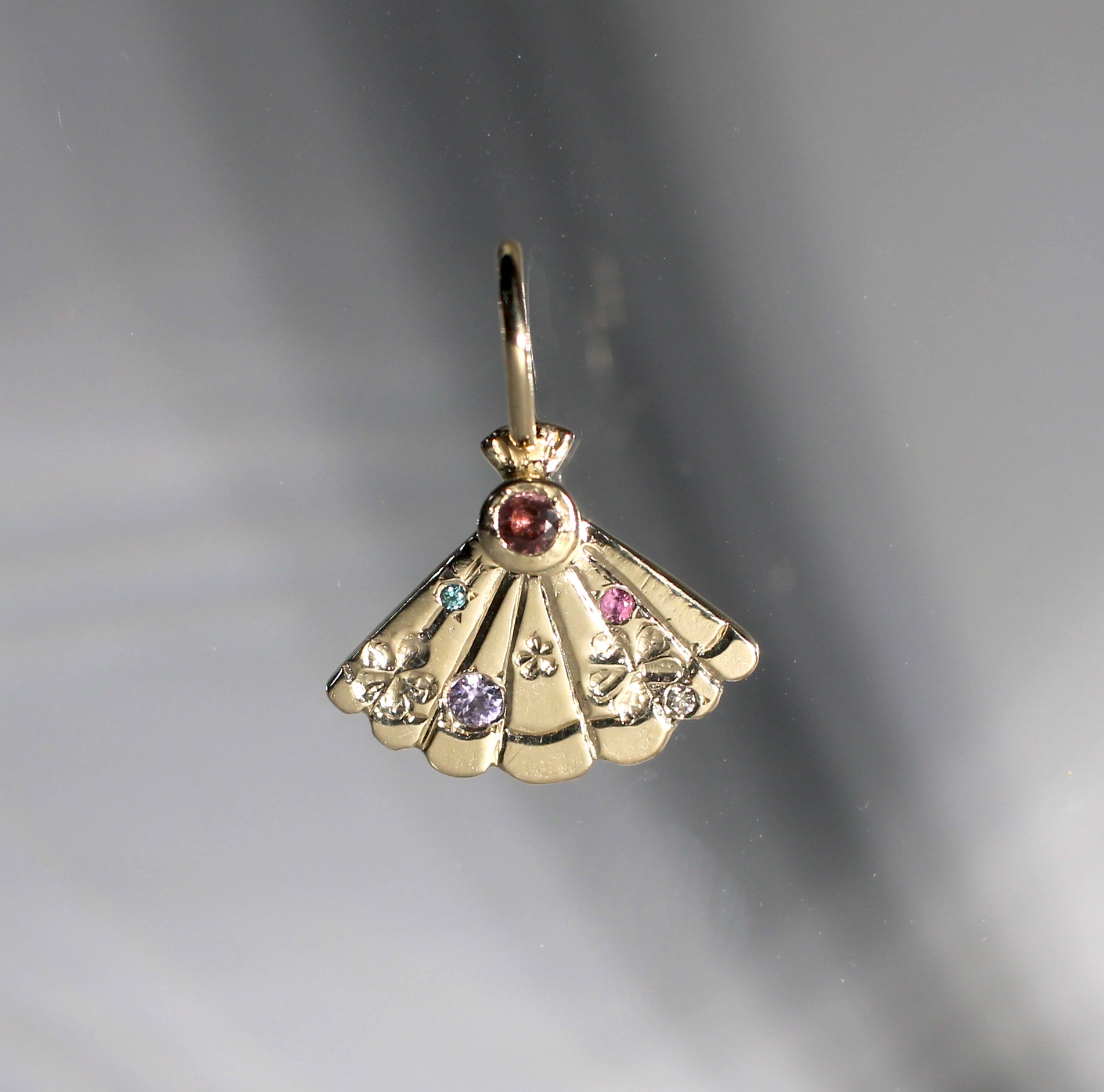 Paper fan charm