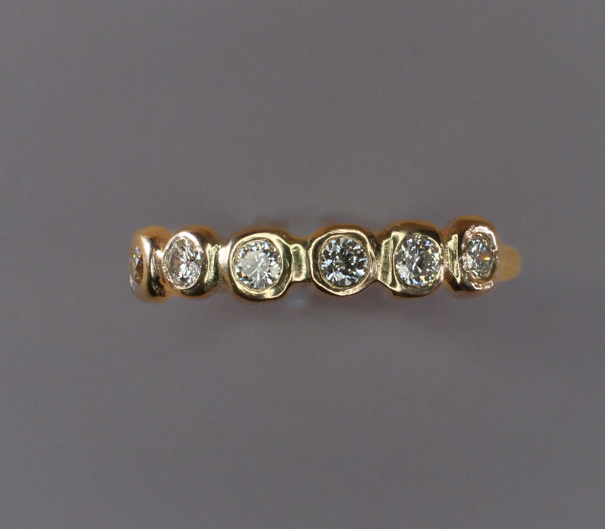 half eternity white diamond ring