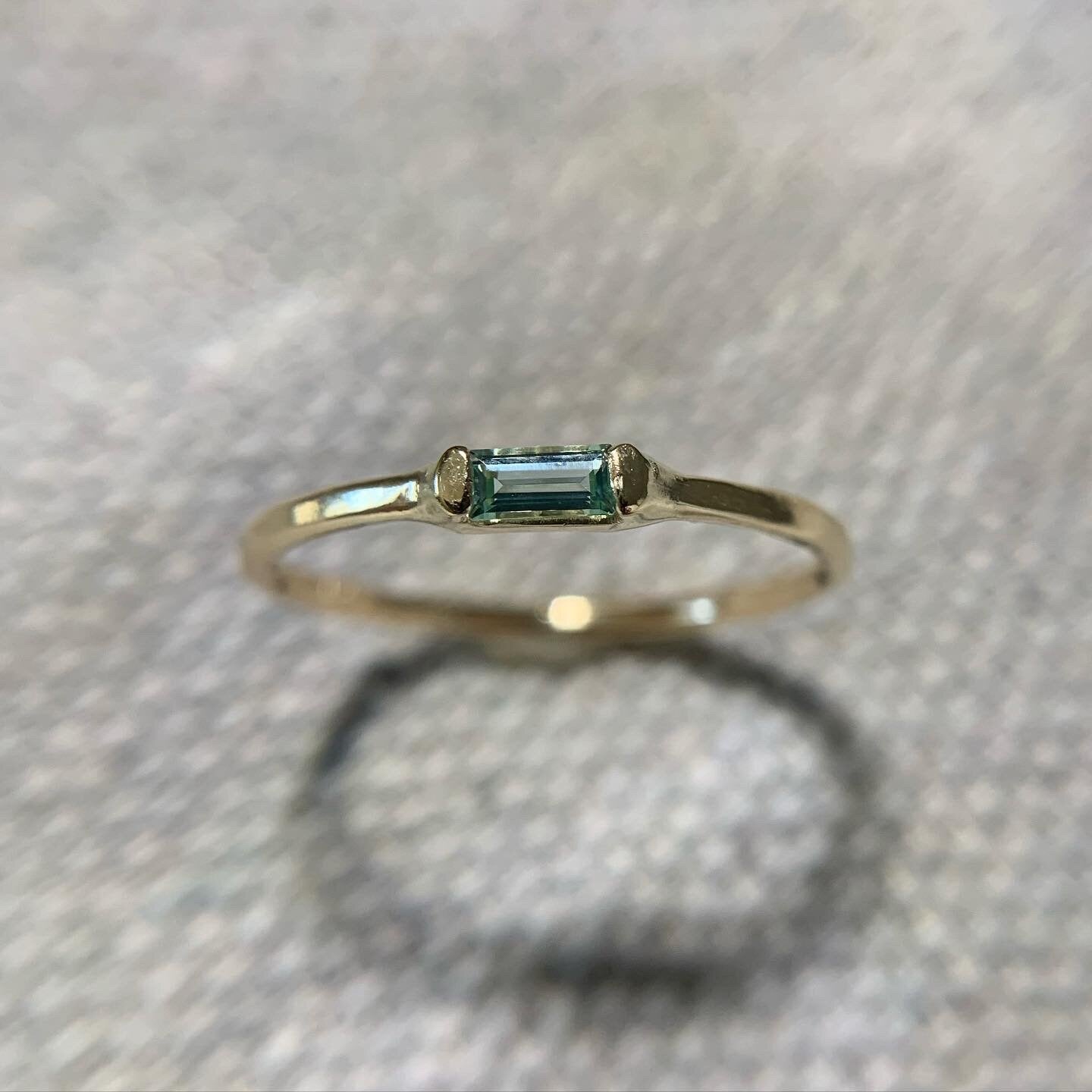 Mint tourmaline ring